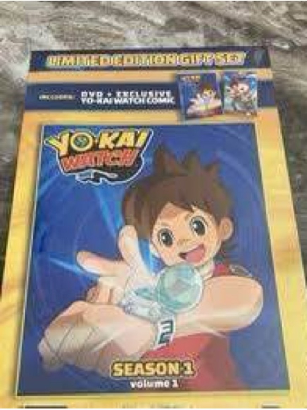 Yo-Kai Watch Season 1 DVD Volume 1 - Blue &‎ Yellow Cover